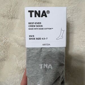 TNA Light Gray Crew Socks